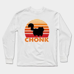 Chonk Funny Cat Long Sleeve T-Shirt